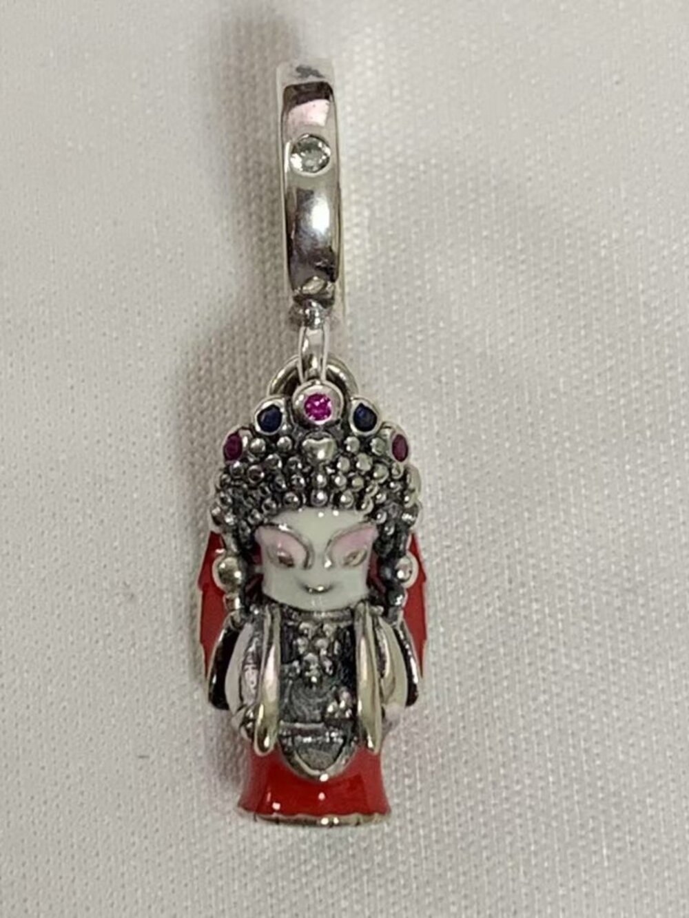 Country Exclusive Pandora Chinese Opera Dangle Charm, S925 Silver Jewelry